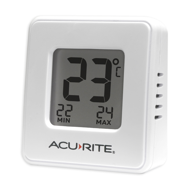 AcuRite Compact Indoor Thermometer with High and Low Records