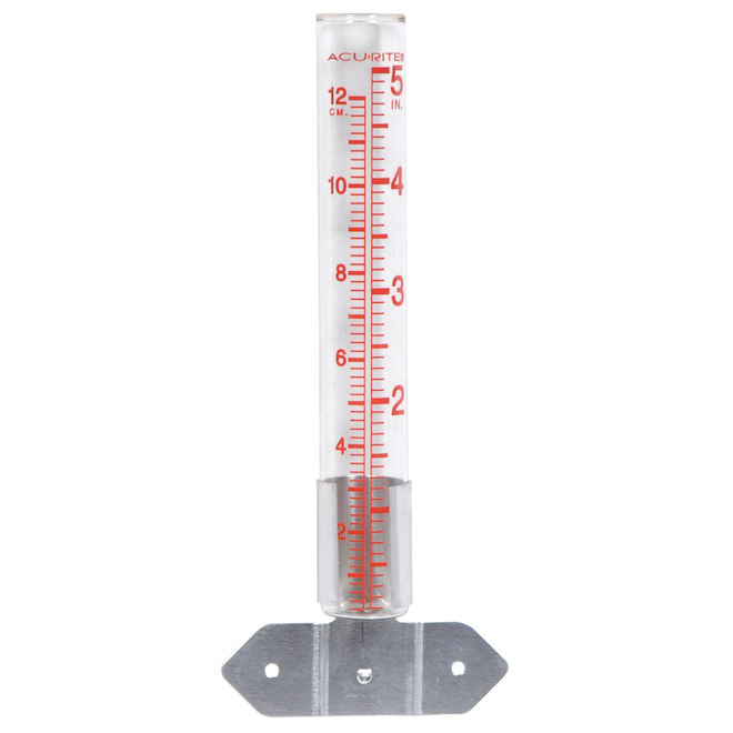 AcuRite Glass Rain Gauge with 5-in Capacity
