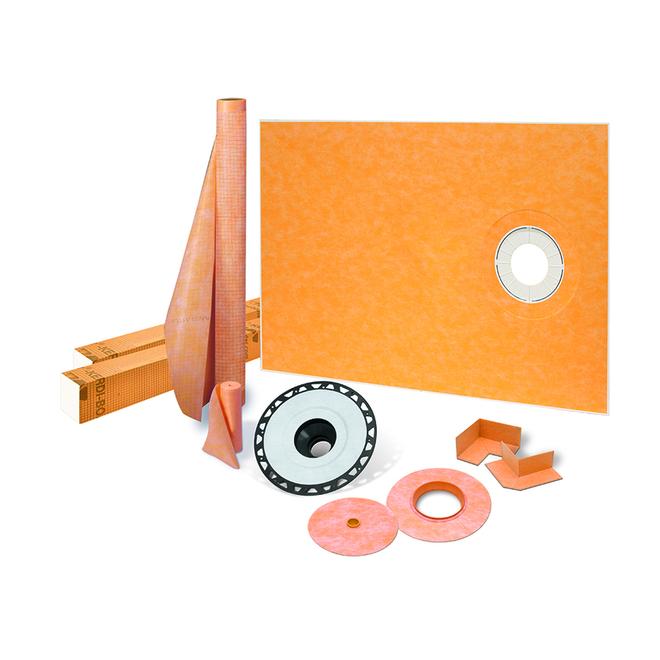 Schluter Systems Kerdi 38-in x 60-in Orange Polystyrene Shower Installation Kit