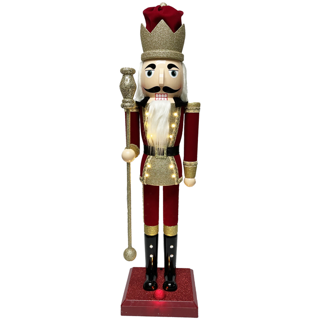 Holiday Living Lighted Nutcracker Decoration - 36-in