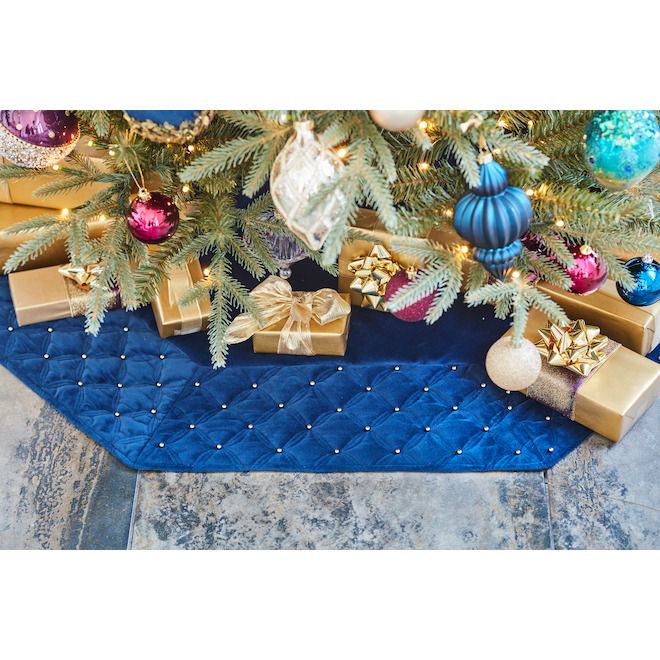 Blue And Gold Tree Skirt 