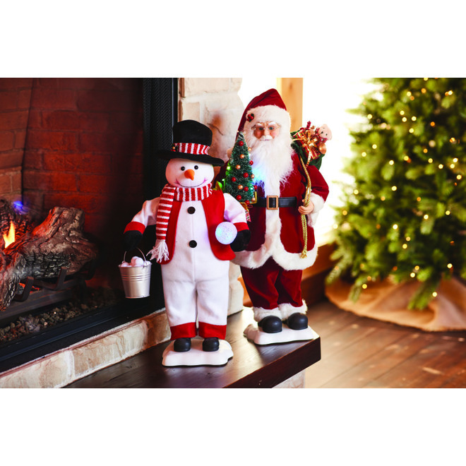 Holiday Living Animated Musical Santa - LED Illuminated - 28-in ...