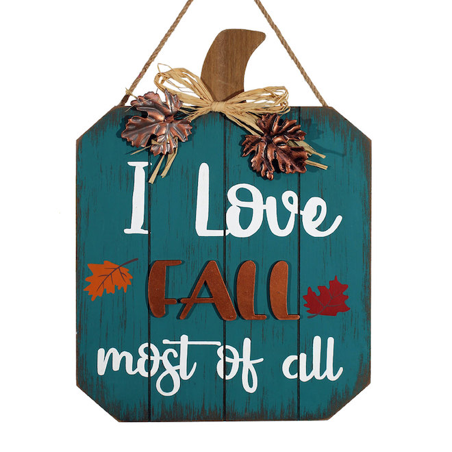 Holiday Living 12-in I Love Fall most of all Wall Decoration