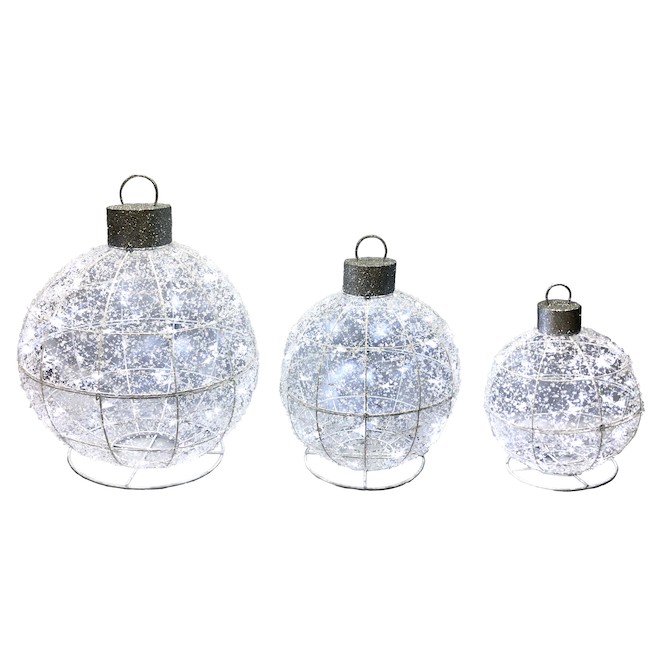 Famille de 3 cerfs de Noël Holiday Living illuminés 34 po, 52 po et 64 po  89-712