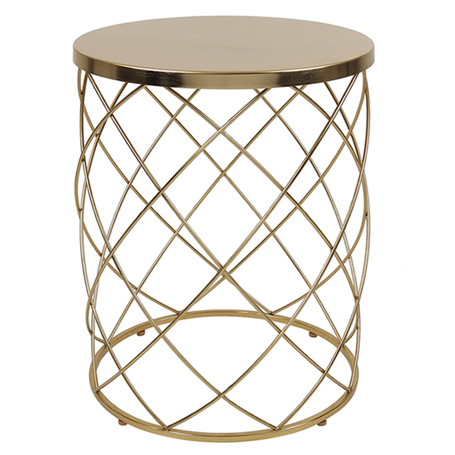 allen + roth Trellis Plant Stand - Metal - 20.2-in - Gold