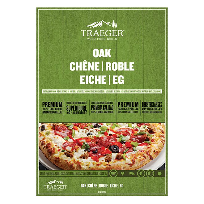Traeger Pellet Grill Pellets Oak 20 lb PEL341 RénoDépôt