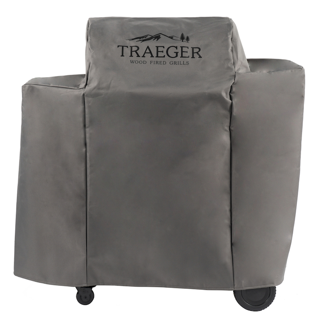 Traeger Pellet Grill 46-in Grey Polyester Ironwood 650 Barbecue Cover