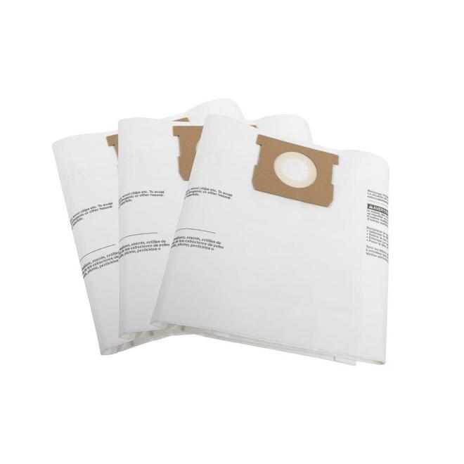 Ensemble de sacs en papier blanc de Project Source pour aspirateur de 4 à 8 gal, paquet de 3