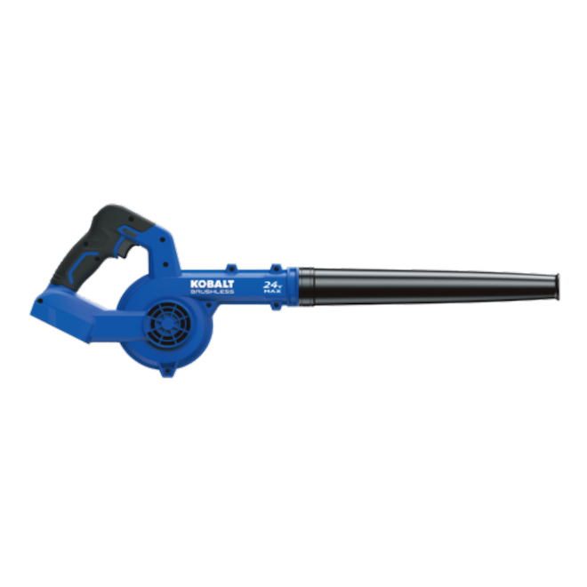 Kobalt 24 V Max Jobsite Blower - Lightweight - Black and Blue - Bare Tool without Battery