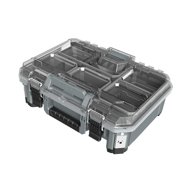 Flex Stack Pack Medium Grey Black Organizer Box FS1302 R No D P T   45595107 L 