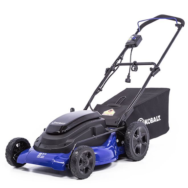 Kobalt 3in1 Electric Lawn Mower 21in Steel Blue/Black RénoDépôt