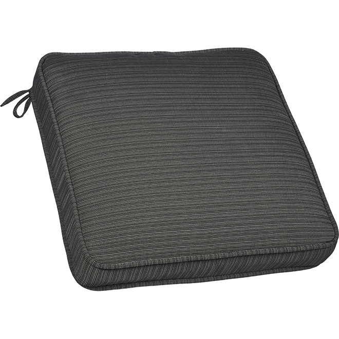 Bazik 20 x 20 x 5-in Anthracite Premium Olefin Patio Seat Cushion