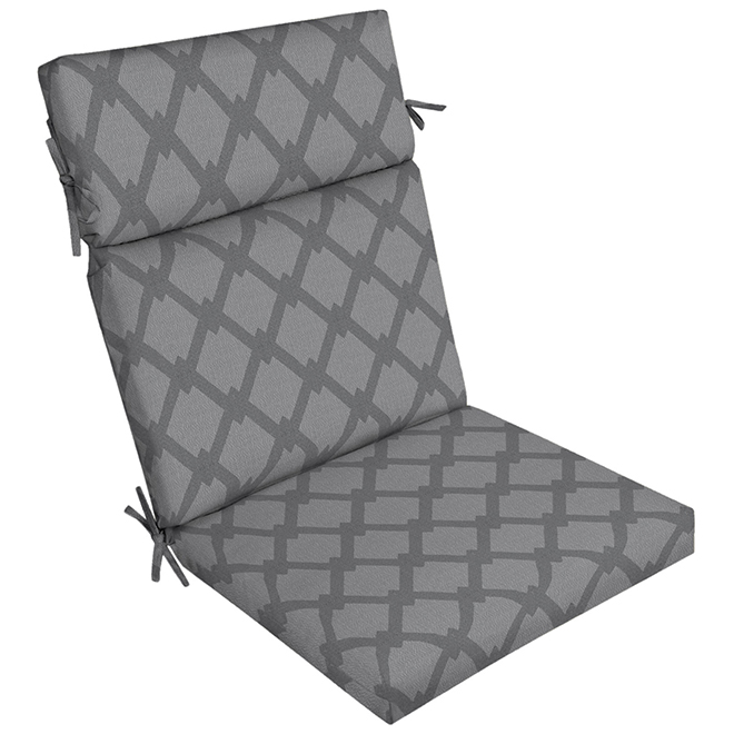 Allen Roth High Back Chair Cushion Polyester 21 In X 44 Grey Xk0g713b L9c8 Réno Dépôt - Allen And Roth Outdoor Furniture Covers