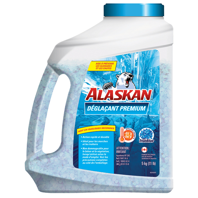 Déglaçant Premium Alaskan en contenant salière, 11 lb