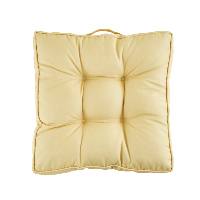 Style Selections 1Piece Cabana Striped Yellow Patio Furniture Cushion