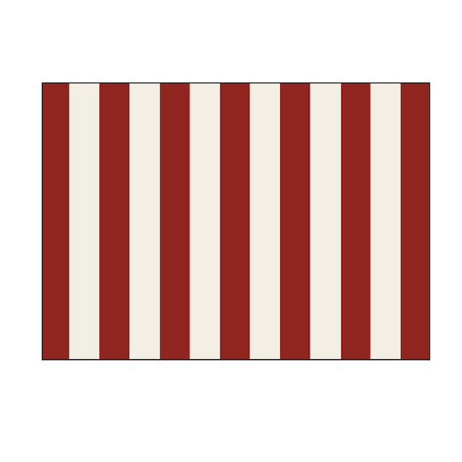 Tapis de jeu rectangulaire rouge et blanc Fête du Canada de Style Selections pour extérieur 3 pi x 5 pi