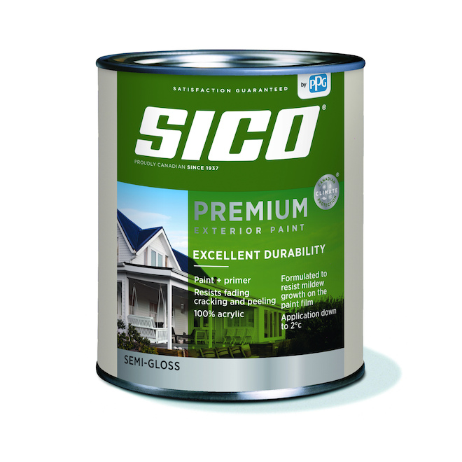 SICO Paint "Supreme" Exterior Acrylic Latex 817502899ML RénoDépôt