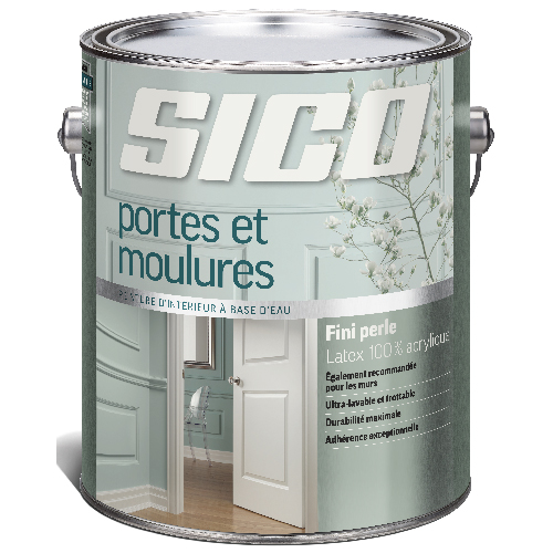 SICO Interior Paint for Doors and Trim - 100% Acrylic Latex - Pearl Finish - 3.78-L - Base 1