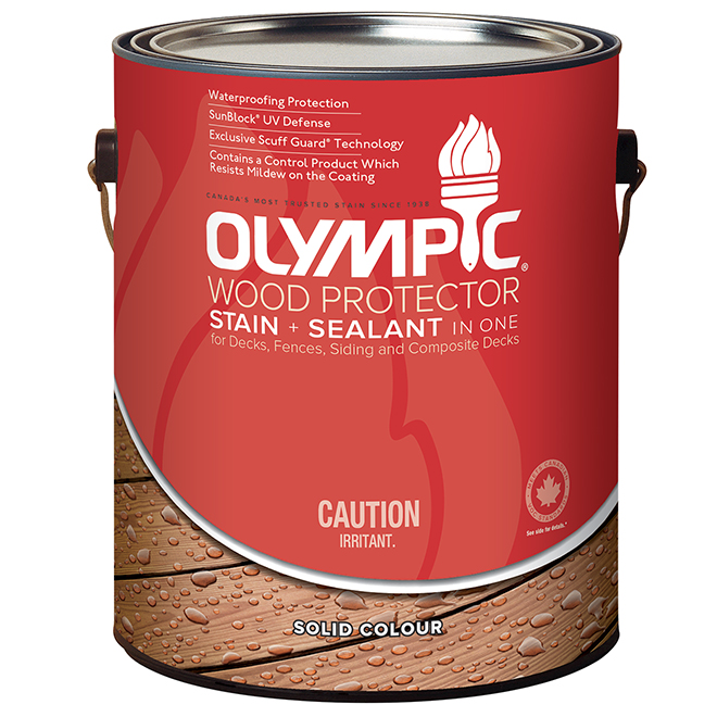 Olympic Solid Wood Stain 100 Acrylic 3.78 L Base 2 79312C/01