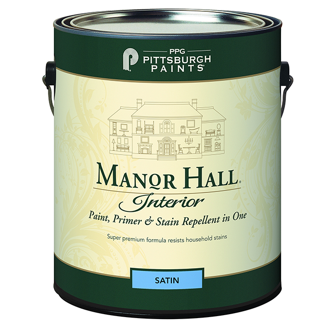 MANOR HALL Paint, Primer & Stain Repellent Midtone Base Satin 946ml