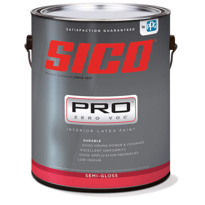 SICO PRO Interior Paint Latex SemiGloss Finish 3.78L Medium