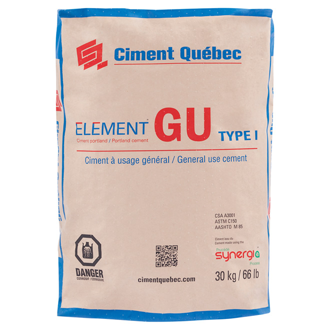 Ciment Portland à usage général de Ciment Québec, 30 kg