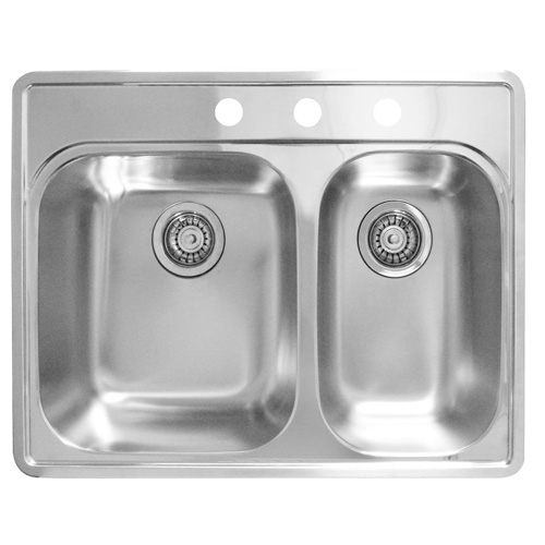 Blanco Essential One and Half Sink - 3 Holes - 27-in x 21-in - Stainless Steel