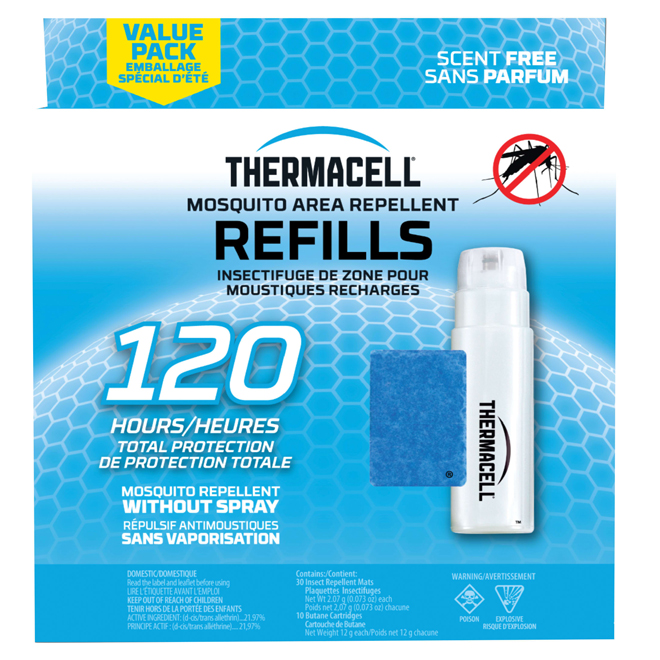 Thermacell Mosquito Repellent Refill Pack - 10 Cartridges - 120 Hours