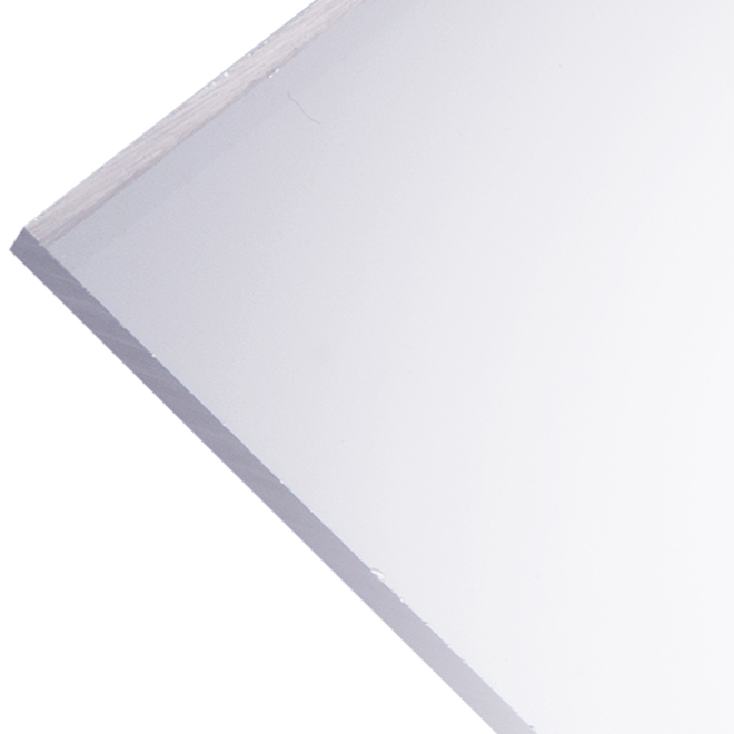 Plaskolite Optix Acrylic Panel Sheets - Clear - High Molecular Weight - 48-in L x 24-in W
