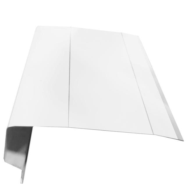 Bordure de toit en J Kaycan en aluminium blanc de 4 po x 12 pi 050001
