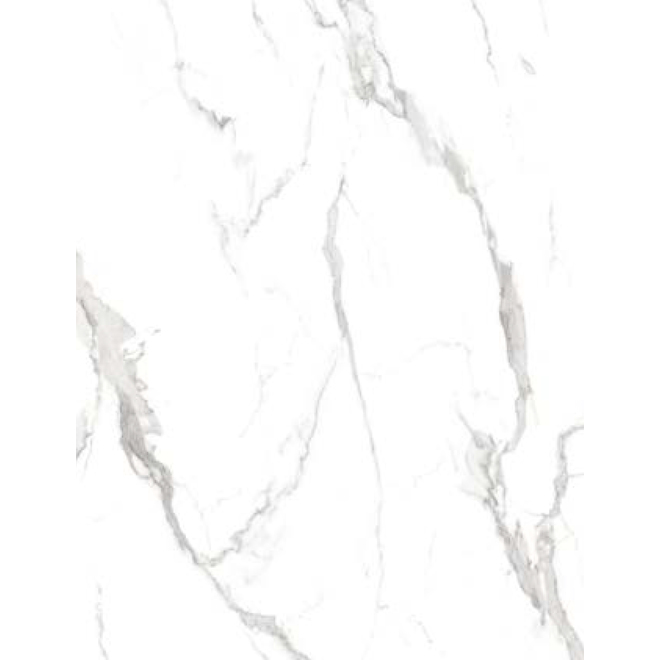 Carreau de vinyle autocollant Style Selections, faux marbre de Carrare, 12 po x 24 po