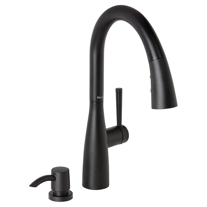 Raya Pull Out Kitchen Faucet 3 Spray Black