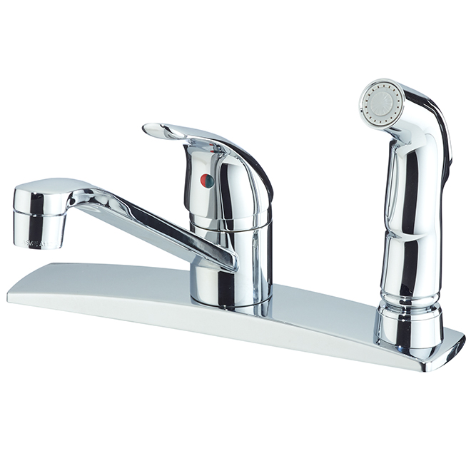 Pfister Kitchen Faucet With Side Spray 3 Holes Chrome G1343444 Pfister Kitchen Faucet With Side Spray 3 Holes Chrome G1343444 Réno Dépôt