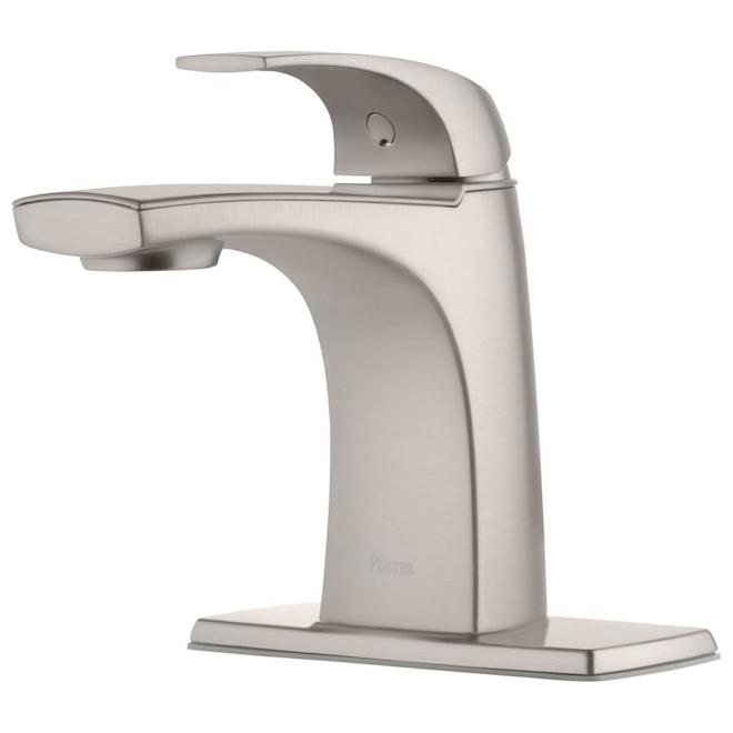 Pfister Karci 1 Handle Faucet Lavatory - 4-in Brushed Nickel