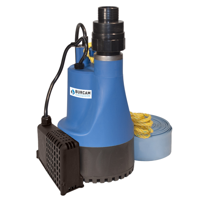 Pompe utilitaire automatique submersible Burcam de 1/2 CV 300509PS