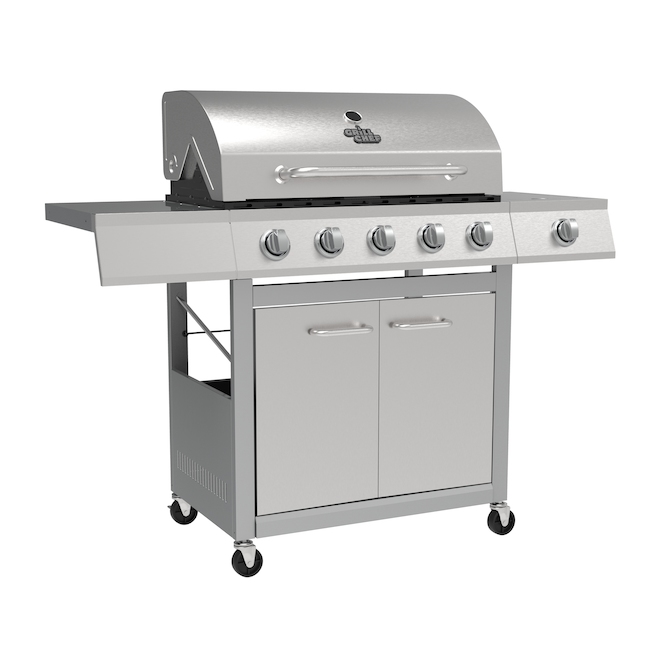 Grill Chef Propane Gas Barbecue - 72,000 BTU and 660 sq. in. - 5 Burners - Stainless Steel