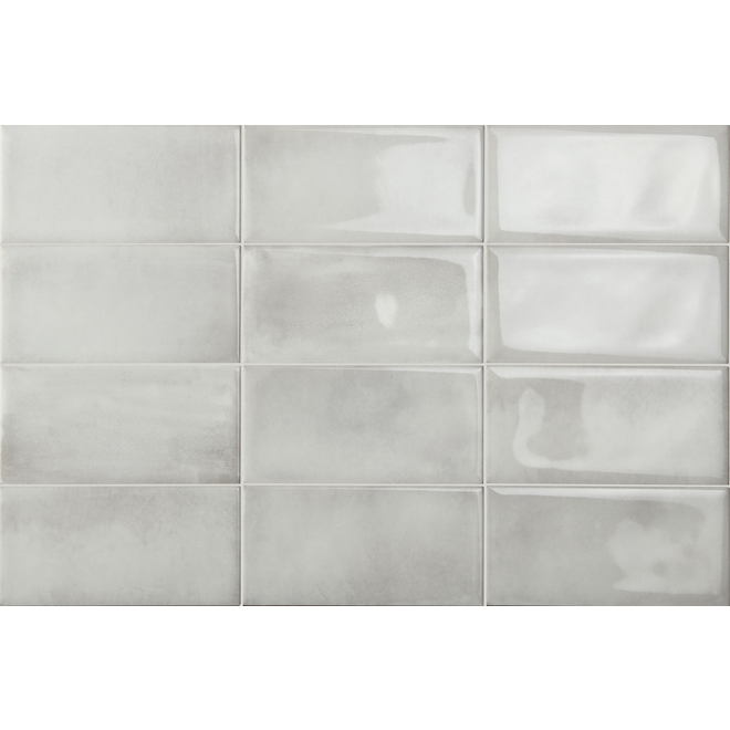 Iris Ceramica Be In Ceramic Tile - 4-in x 8-in - White