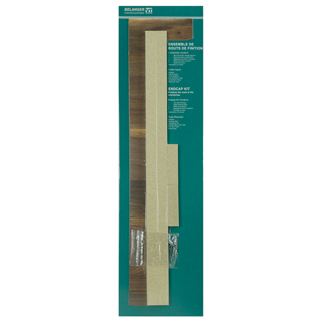 Belanger Laminates Countertop End Cap Kit Laminate Walnut 1in D