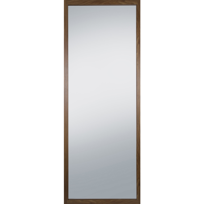 Miroir de plancher rectangulaire Columbia Frame, 26,45 po x 70 po, cadre noyer