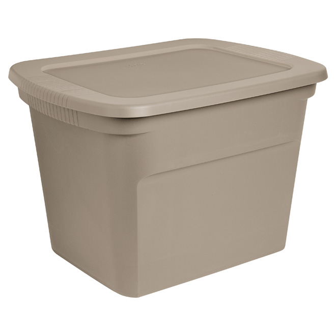 Sterlite Storage Box with Latch - Plastic - 68-Litre - Beige