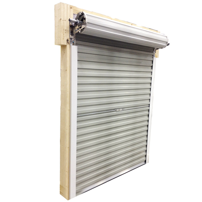shed roll-up door - steel - 5' x 6' - white pgcr-5x6