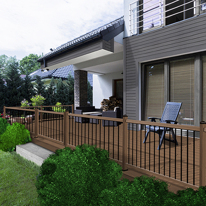 LEADVISION Composite Deck Board 12' Teak RénoDépôt