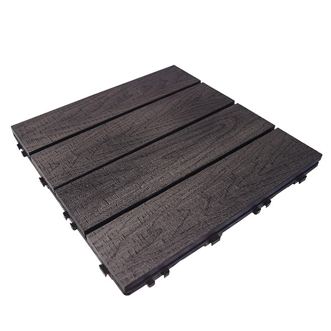 Leadvision Composite Deck Tile 12 X Dark Grey Box Of 10 Leadvision Composite Deck Tile 12 X Dark Grey Box Of 10 Epptile1212in Réno Dépôt
