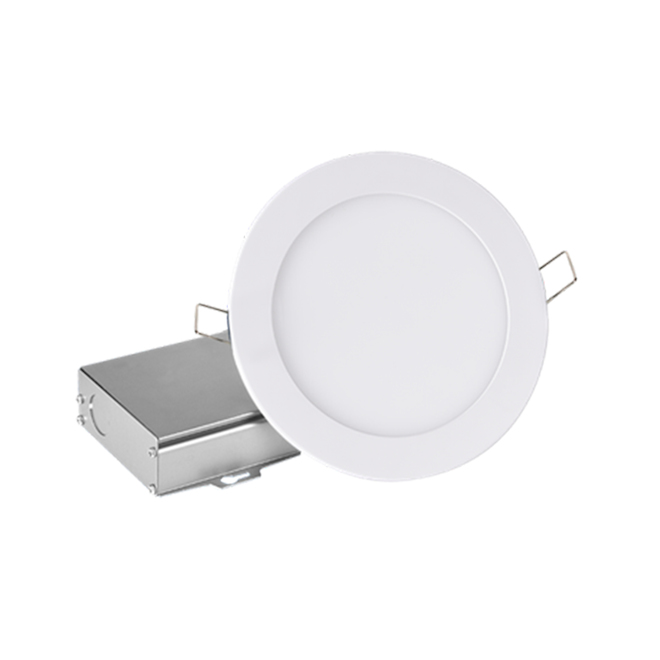 Leadvision Ultra-Slim Recessed LED Light Fixture - Remote Junction Box - Dimmable - 4-in - White