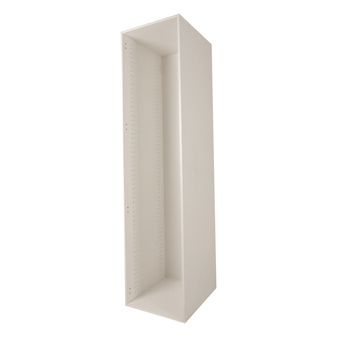 Cubik 18 x 74 x 21.25-in White Melamine Cabinet with Back Panel