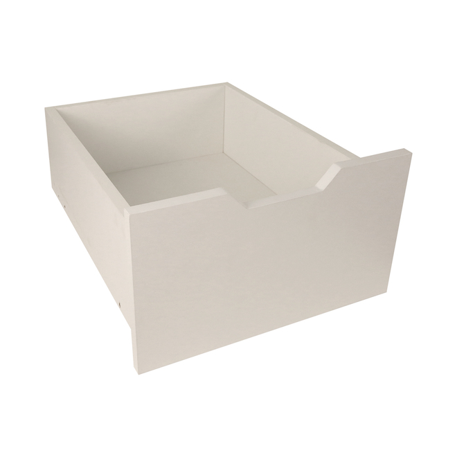 Cubik 16.5 x 20.25 x 8.5-in White Melamine Drawer