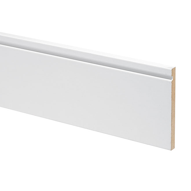Metrie 1/2-in x 5-in x 8-ft Contemporary White Primed MDF Baseboard