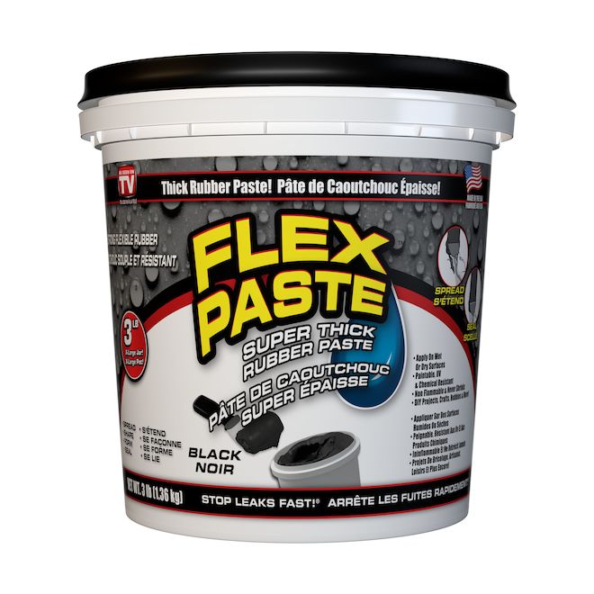 FLEX SEAL Flex Paste Adhesive Putty 3lb Black PFSBLKC32 RénoDépôt