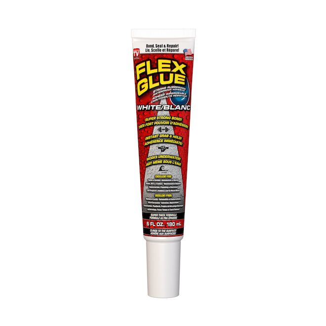 Flex Glue 1-Pack White Rubber Construction Adhesive (Actual Net Contents: 180 ml)