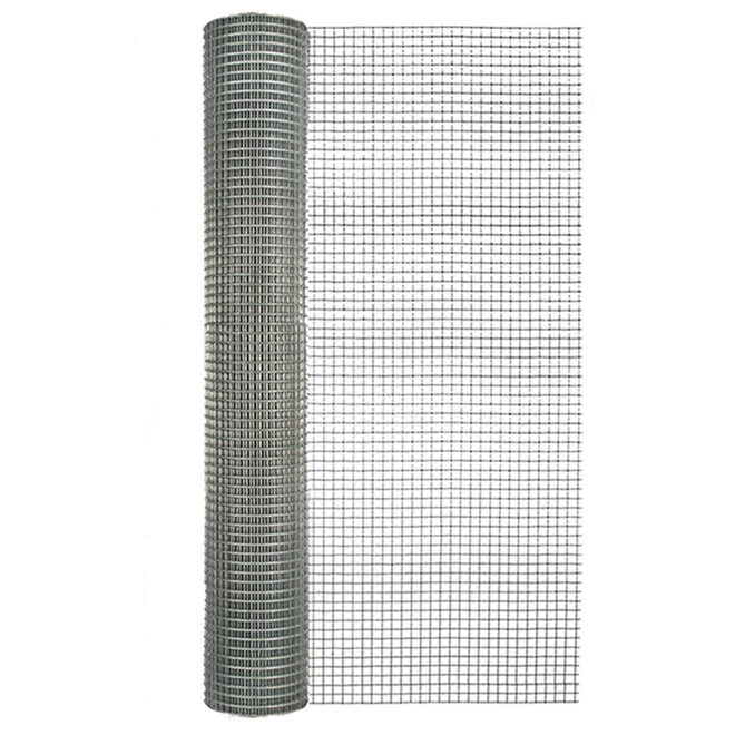 Treillis métallique pour clôture de jardin Ben-Mor, calibre 28, gris,  mailles carrées de 1/8 po, 36 po H. x 6 pi L. 94101